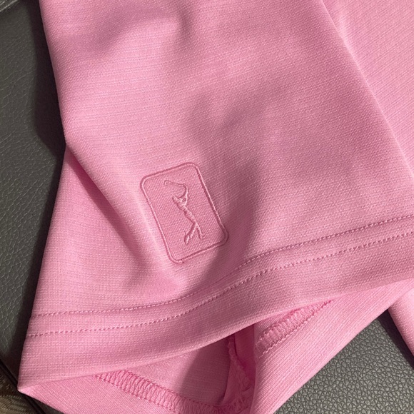 PGA Tour Pink Golf shirt Like New! Men’s Large - Picture 3 of 5